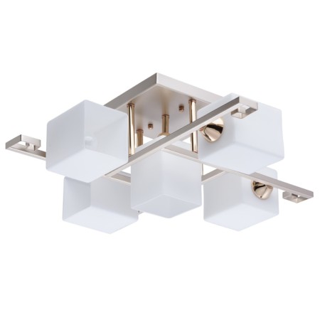 Tetro ceiling chandelier, 5x60W E14, metal 65x65x20 cm