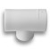 Transitional Aqualink, polypropylene transition, d = 50 x 20 x 50 mm