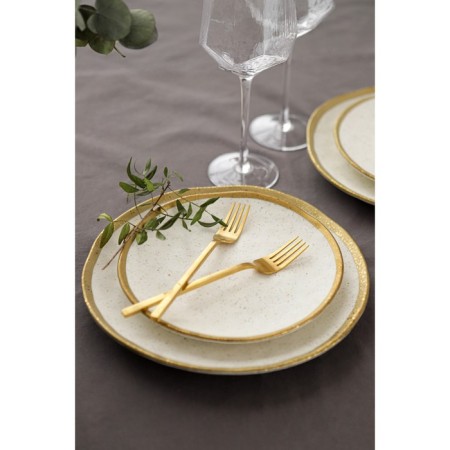 Porcelain dessert plate Magistro poursephona, d = 21 cm, beige color-5