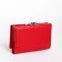 Women's wallet on the button, red color