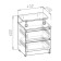 Clothing cabinet Zara 450x400x600 Crafts White