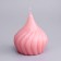 Figure candle "Lug", 8 cm, pink