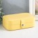 Casket to the leatherette for jewelry "Matte surface" yellow 16x11x5 cm