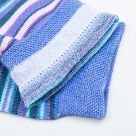 Women's socks, color blue stripes, size 23-25-3
