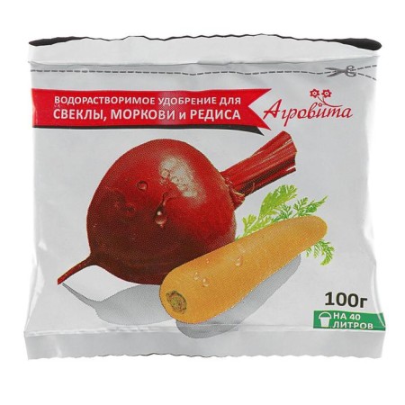 Water -soluble fertilizer "agrovita", for beets, carrots, radishes, 100 g