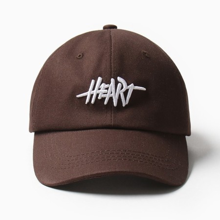 Minaku cap "Heart", brown color, size 56-58-6
