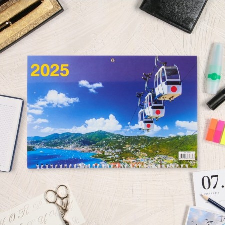 Quarterly calendar, trio "Nature - 5" 2025, 69 x 31 cm-1