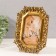 Photo frame Polystone 10x15 cm "Vegetable monograms" gold 17x1.8x22 cm