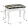 Retro banquet with a white drawer, 550x330x430, Blue strip
