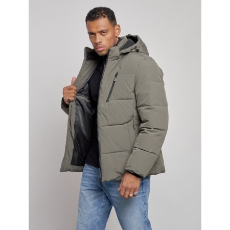 Male jacket, size 58, khaki color-7