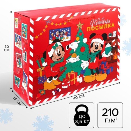 Gift package "New Year" 40x30x19 cm, Mickey Mouse