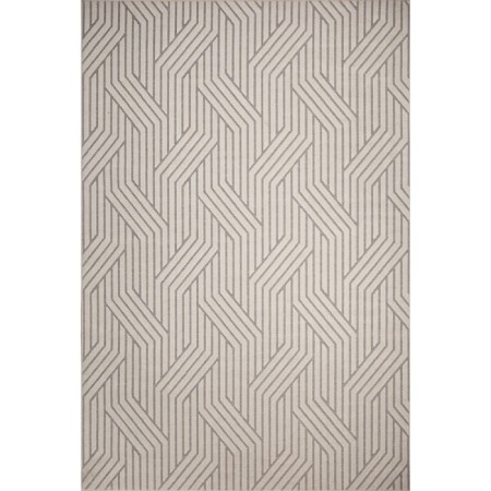Rectangular carpet Merinos Sigma, size 80x150 cm, color Brown-Cream
