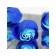 Soap roses, turquoise-blue, set 24 pcs.