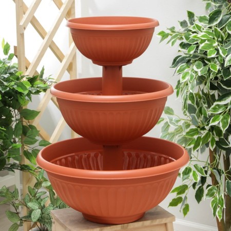 Cascade for flowers "Libya", terracotta color