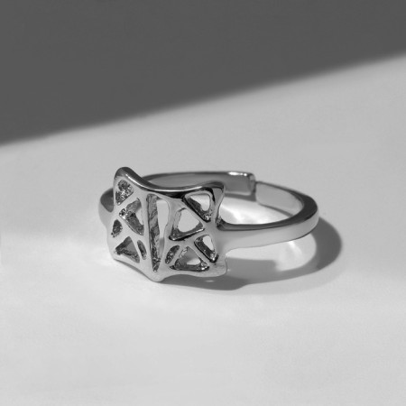 The ring "Fox" is the edge, the color is silver, dimensionless-2