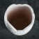 Figure Kashpo-Vaza "Flowers", 0.7l/ 14x9cm white