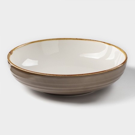 Porcelain deep porcelain Magistro "Cerera", 1.1 l, d = 22 cm, brown color