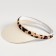 Feminine visor minaku "Leopard" Milk color, river 56-58