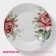 Porcelain dinner lunch share "Rose", D = 25.5 cm, white color