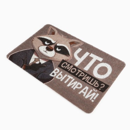 Коврик придверный "Что смотришь?", 40 х 60 см-1