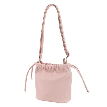 Female bag, artificial leather, pink 20x10x20 cm
