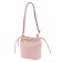 Female bag, artificial leather, pink 20x10x20 cm