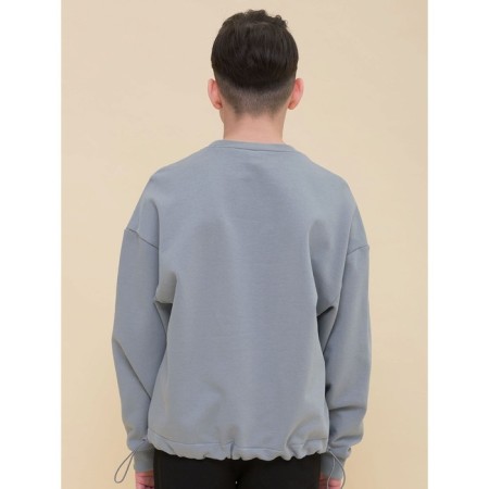 Sweatshirt for boys, height 140 cm, gray color-7