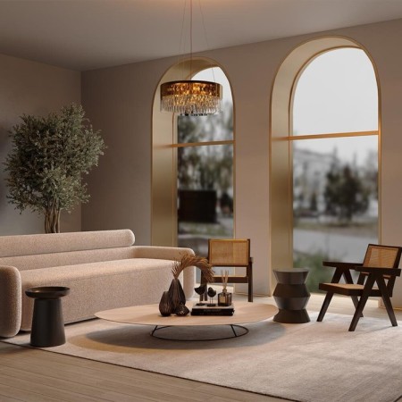 Suspension lamp Maytoni Mod313PL-06G, E14, 6x20 W, 500x500x1705 mm, gold-2