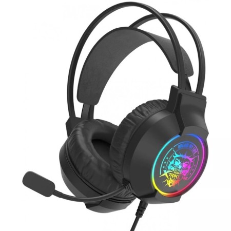 Headphones XTRIKE ME GH-416, game, full-size, backlight, MIC, USB, 2 m, black-1