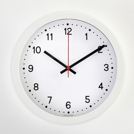 Watch wall, series: classic, d-28 cm, white