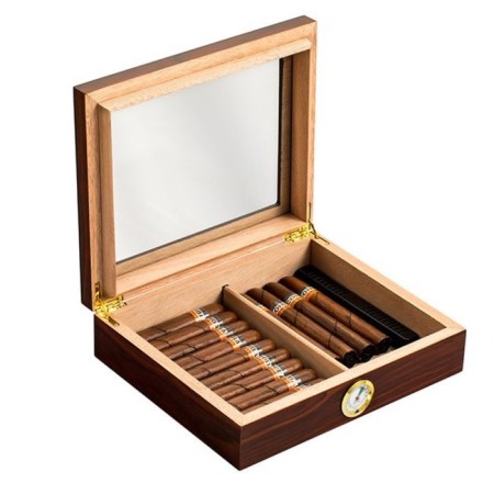 Humidor for 35 cigars, cedar, 26 x 22 x 6.8 cm-6