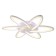 LED ceiling LED with Ambrella Light, Original, Fa541, 6xled, 108 W, 8100LUM, 3000-6400K, white color, white