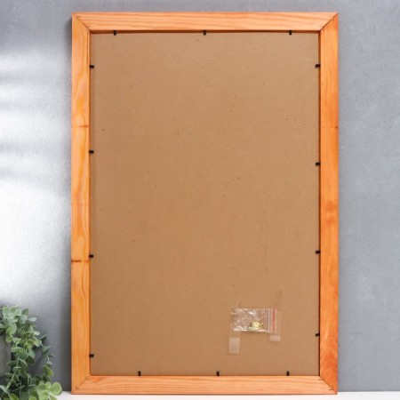 Photo frame 40x60 cm walnut Ave. No. 3 (plastic screen)-1