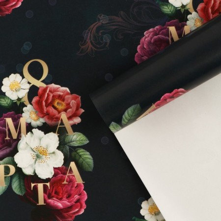 Glossy packaging paper "March 8", 70 x 100 cm