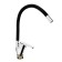 Accoona A4844F kitchen mixer, single -leaf, silicone spout, silumin, black/chrome
