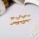 Invisibility for hair "Liberty" (set 2 pcs) snakes, 6.5 cm, gold