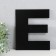 The panel of the letter "e" 16.5x20 cm, black