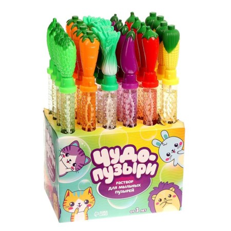 Soap bubbles "Vegetables", mix, 130 ml-6