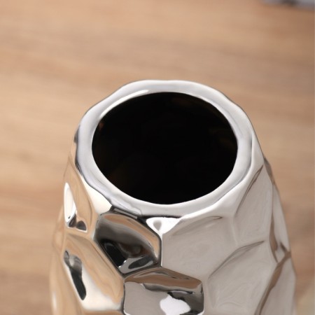 VAZ Coramics Table "Dario" Sota, D-5cm, 21x7 cm, silver-1