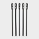Plastic plastic disposable black, 16 cm