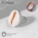 The ring "shell" is sea, beige color in silver, dimensionless