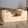 Top "boat" from pine, with 4 compartments and a large department, 14 × 25 × 10 cm