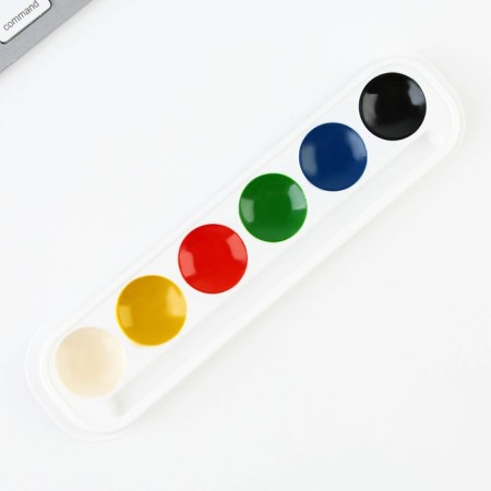 Watercolor paints honey 6 colors in a cardboard box, without brush "September 1"-2