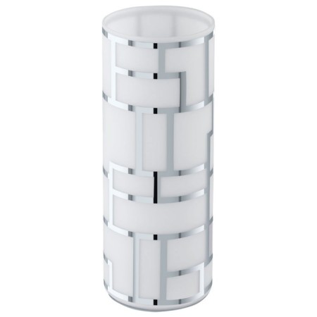 Bayman 1x60W table lamp E27, white 10.5x10.5x27 cm