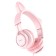 Hoco W36 headphones, wired, invoices, microphone, 1.2 m, pink