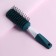 The comb massage, rubberized handle, ventilated, 4.5 × 22.5 cm, green/white color