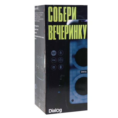 Portable Karaoke system Dialog OSCAR AO-200, 45W, FM, AUX, USB, BT, Bespr. MIKR, 3600 mAh-16