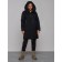 Coat insulated winter female, size 48, black color