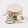 Keramic teapot teapot with metal sieve "Flowers", 900 ml