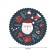 The tablecloth "Happy Santa Claus", Round, Saten, D = 150 cm